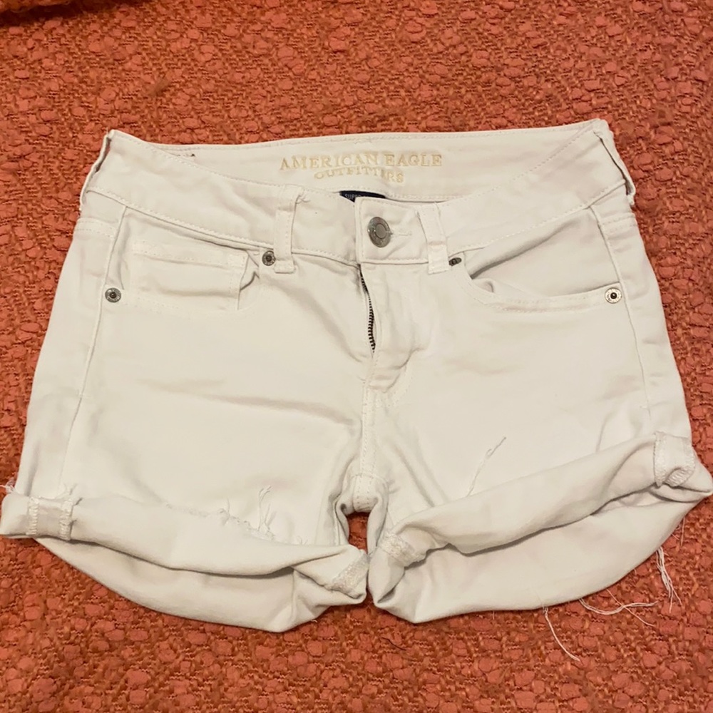 american eagle midi jean shorts